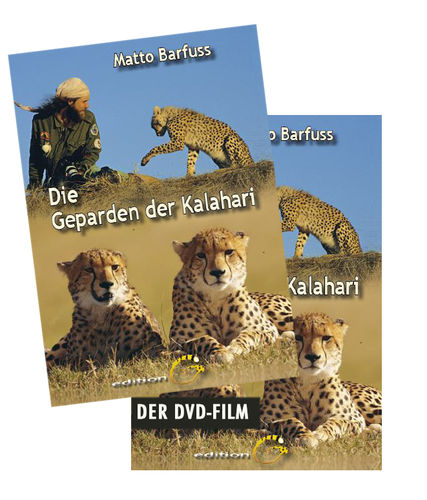 Die Geparden der Kalahari, Buch + DVD-Film